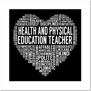 Health And Physical Education Teacher Heart Posters and Art